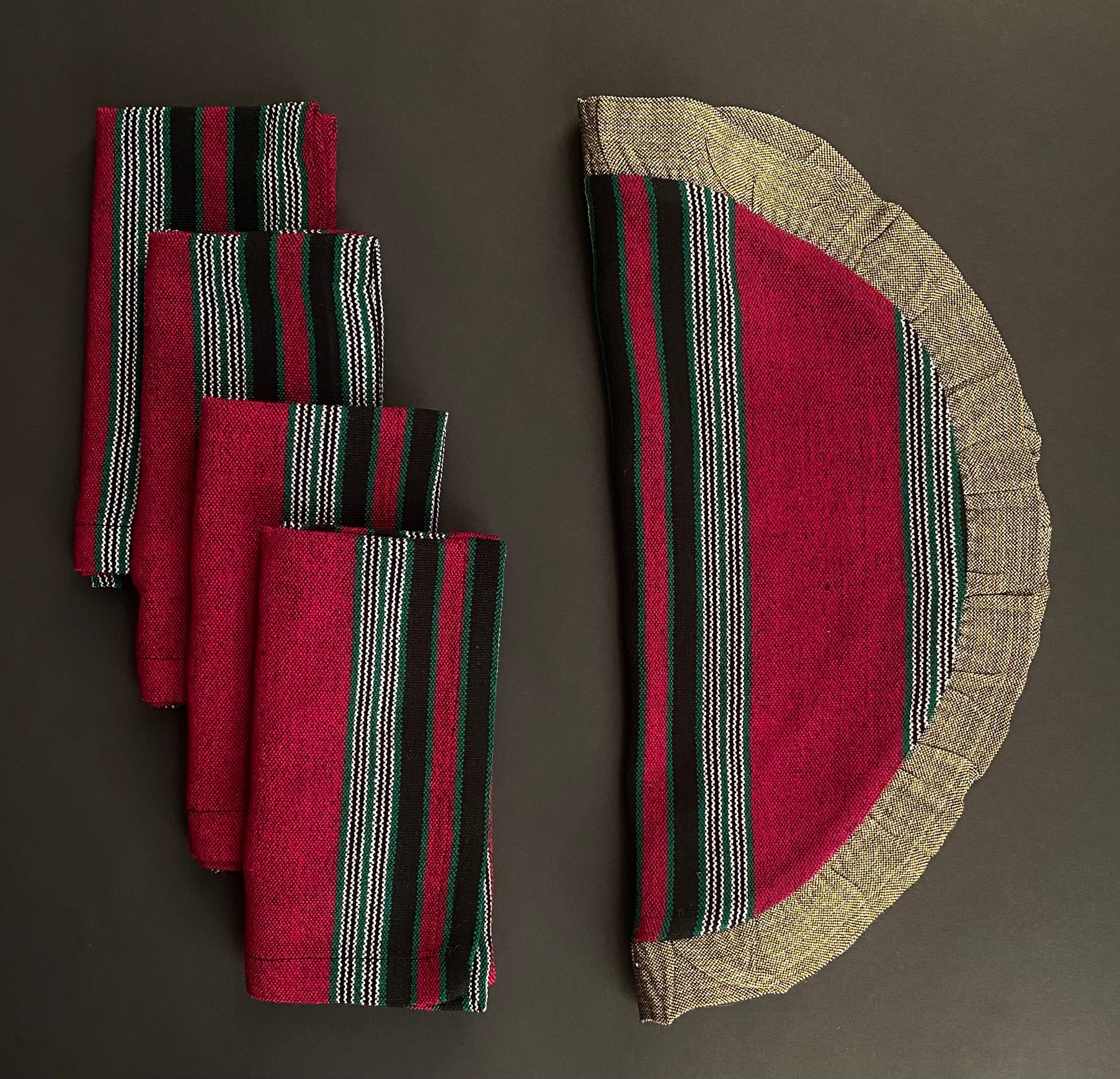 Maasai placemats Kifaru