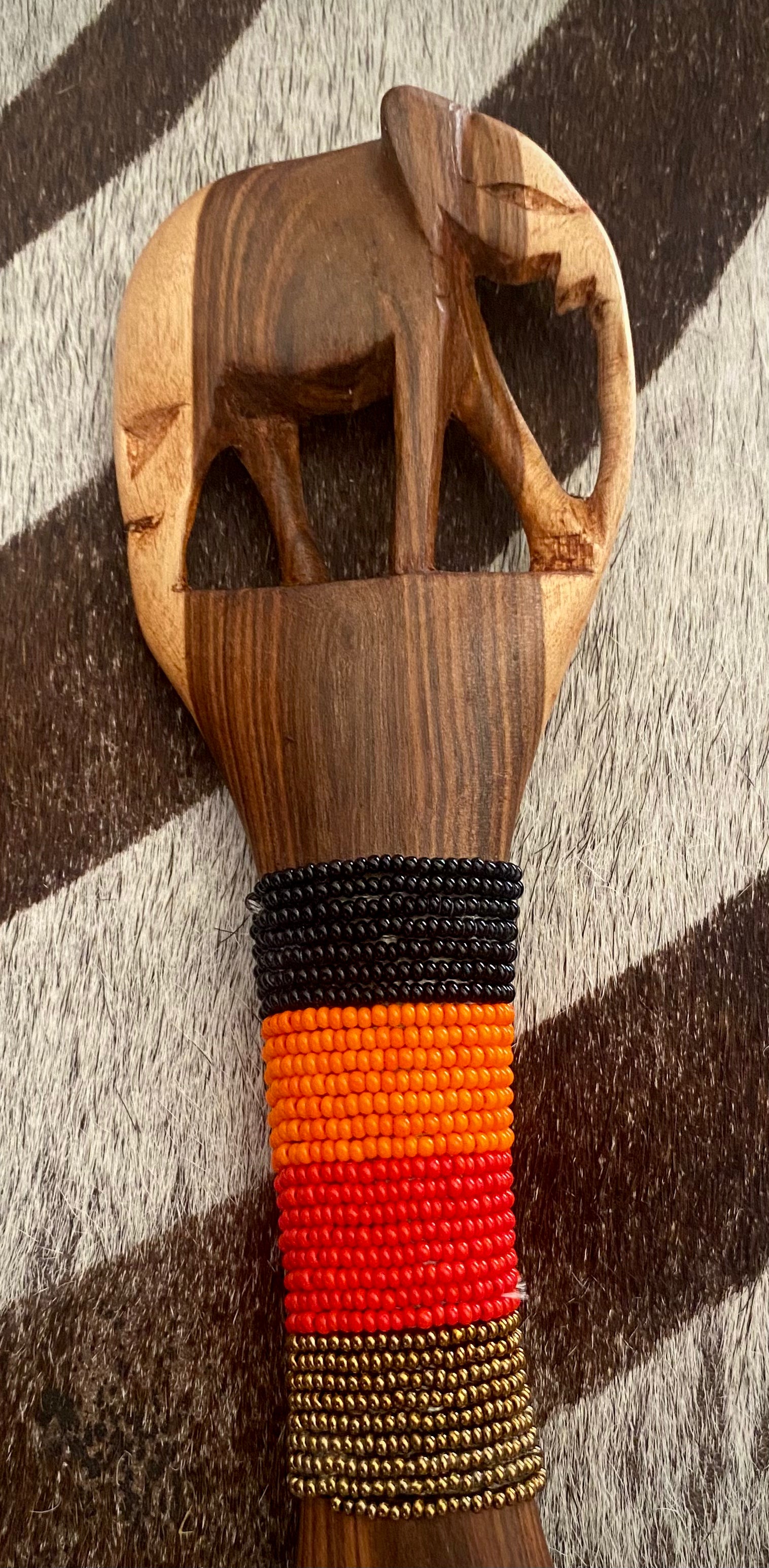 Maasai salad cutlery Elephant No. 3