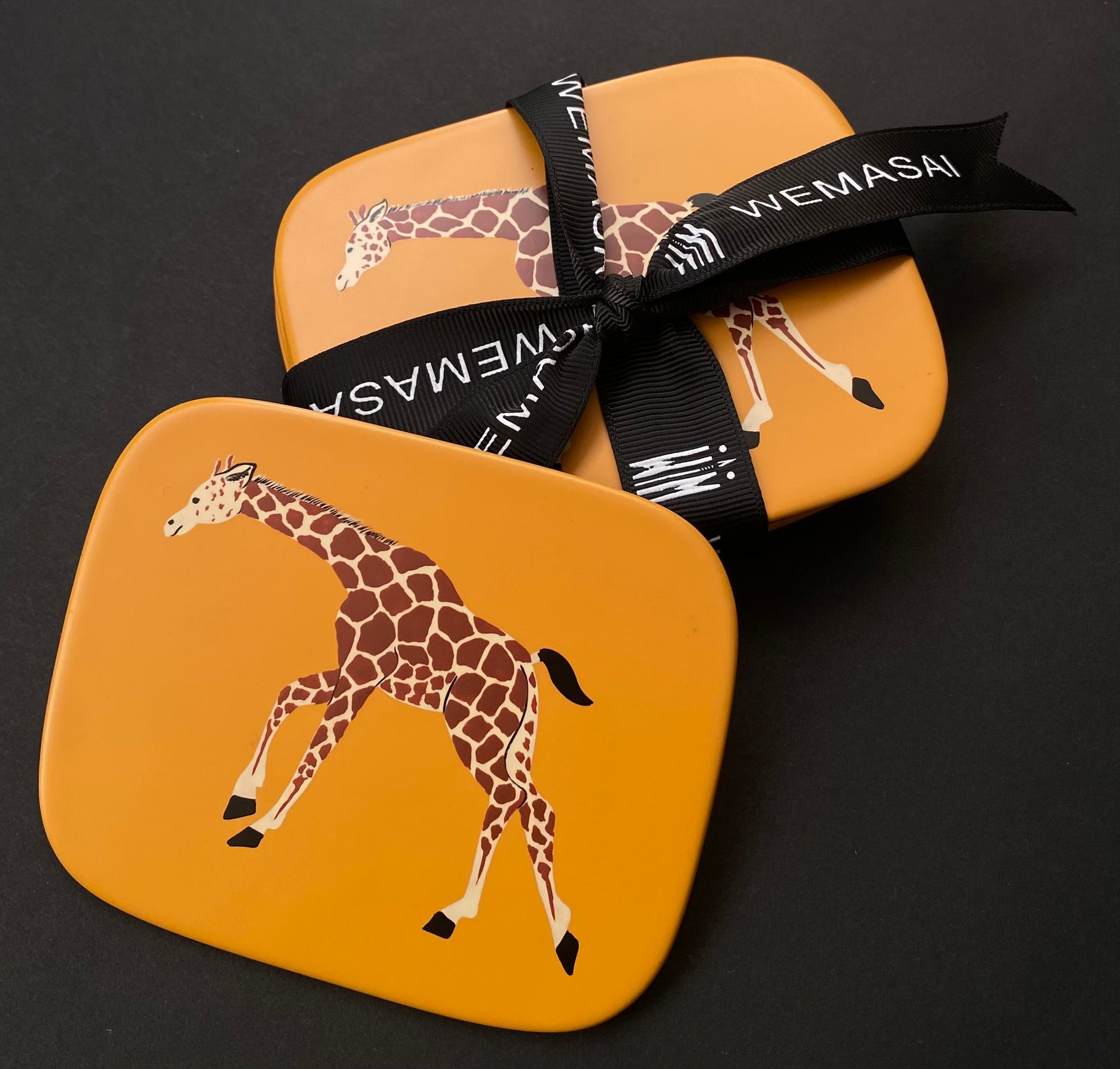 Lacquered Giraffe Coasters