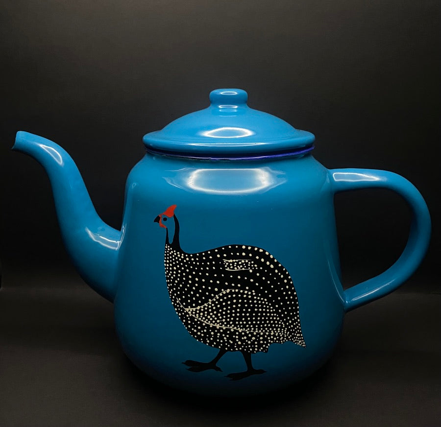 Tetera gallina de Guinea esmaltada