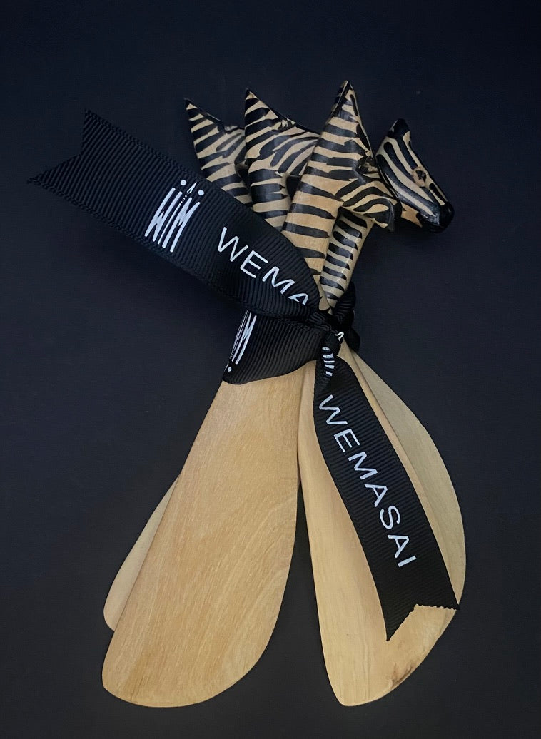 Maasai spreading cutlery zebra