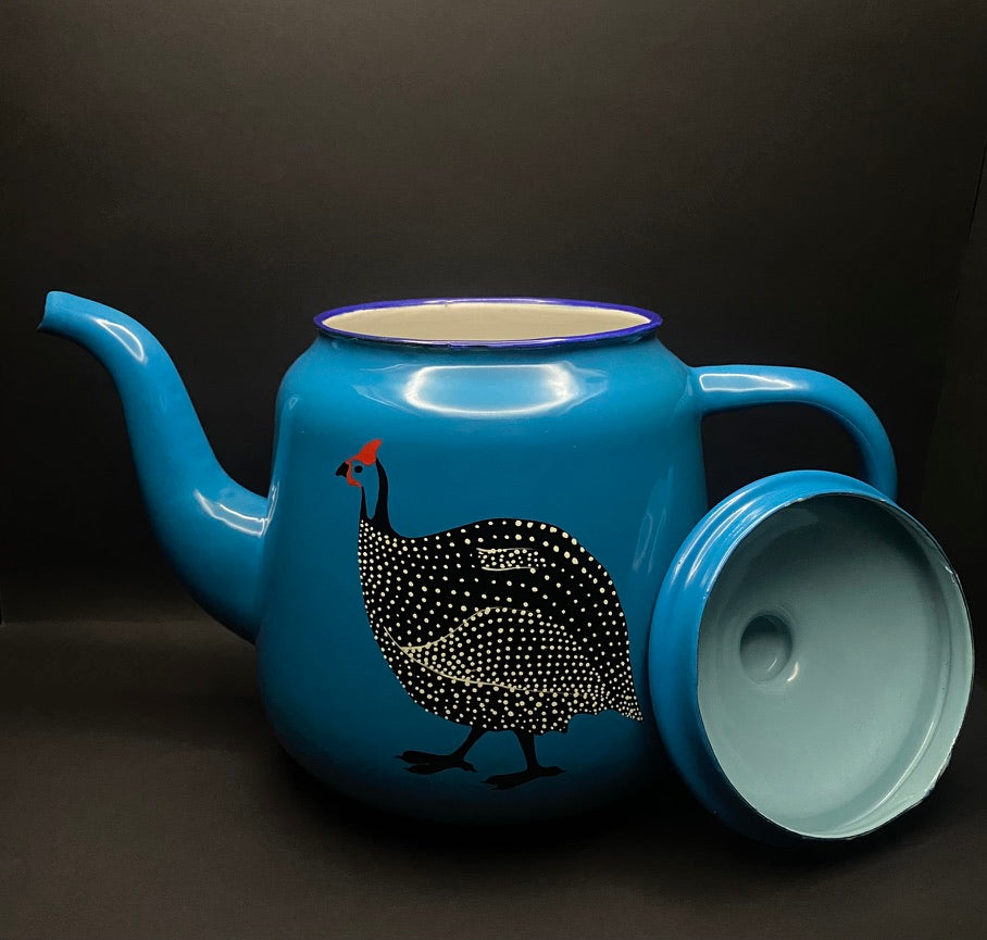 Tetera gallina de Guinea esmaltada