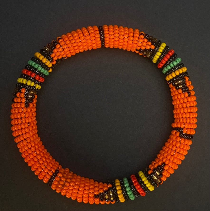Orange Maasai Bracelet